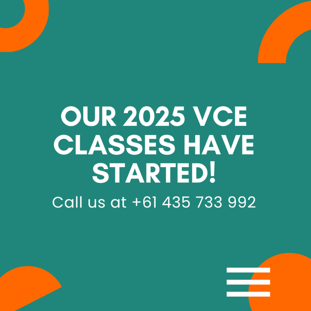 2025 VCE Classes Have Started