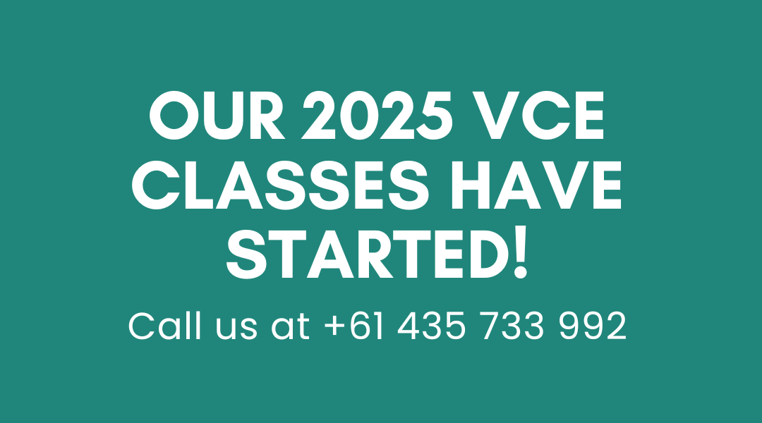 2025 VCE Classes Have Started