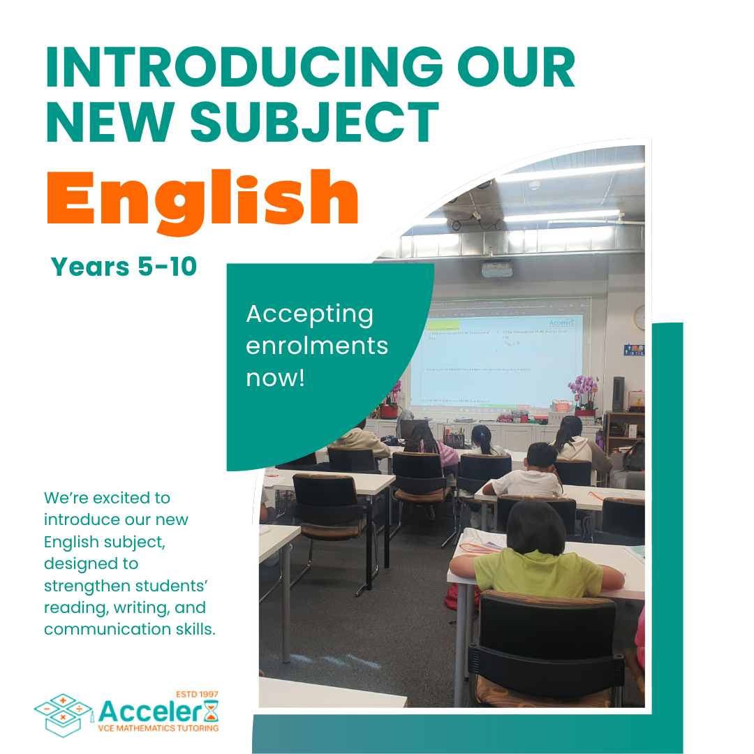 VCE English Year 5 to 10, Box Hill, Melbourne.