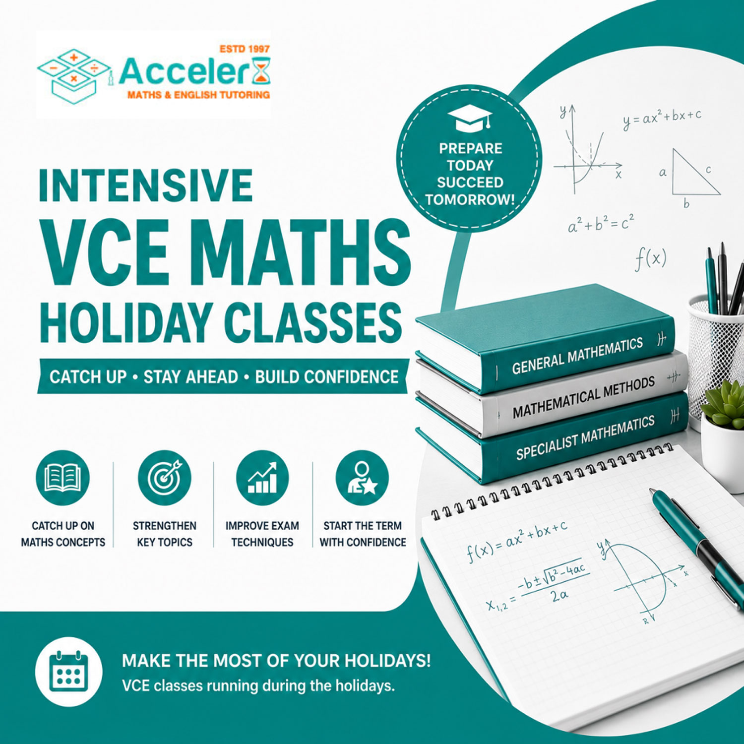Intensive VCE Maths Holiday Classes